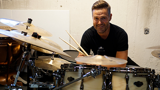 Rolf Landgren trummor i Järvastaden