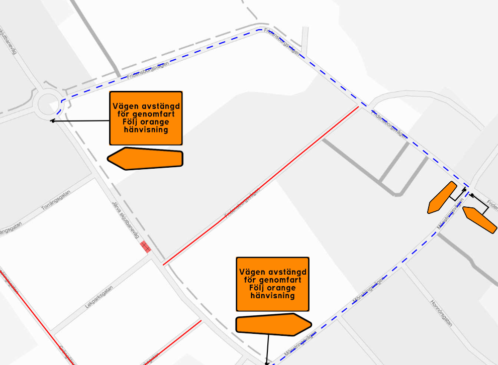 jarvastaden järva skjutbaneväg tillfälligt avstängd2